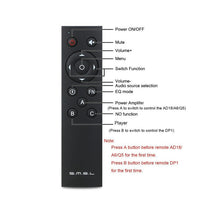 Load image into Gallery viewer, SMSL Audio Amplifier AD18 Q5 A6 DP1 A300 D300 Remote Control - Hifi-express
