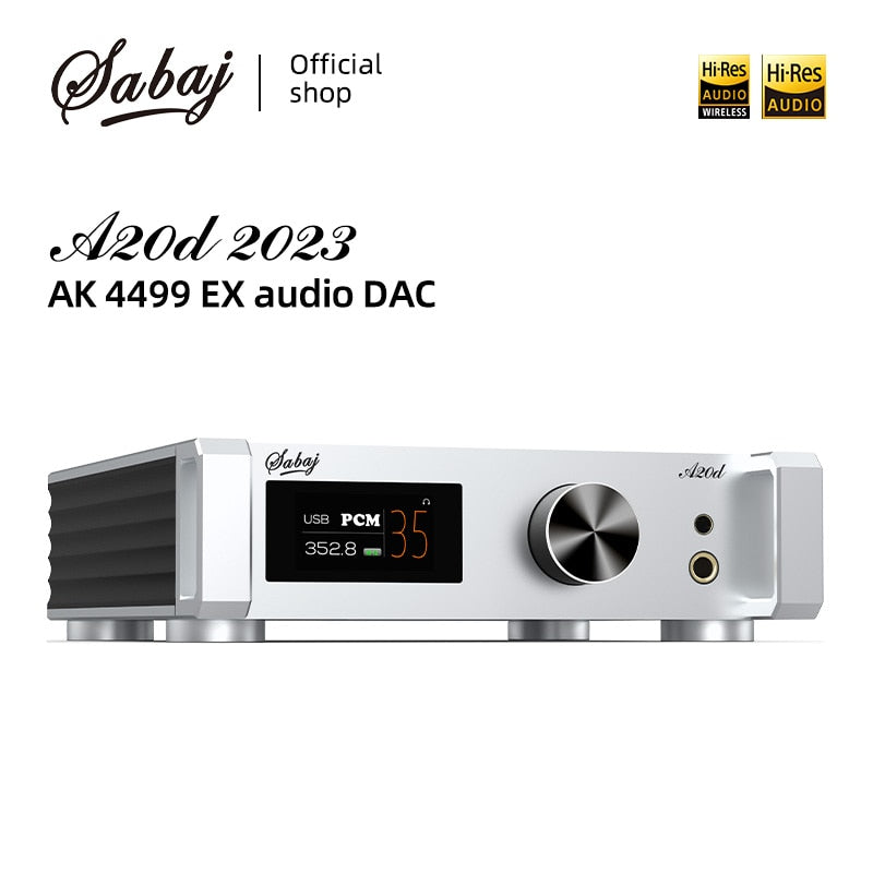 Sabaj A20d 2023 High Res USB Audio DAC & Headphone AMP AK4191+AK4499EX –  Hifi-express