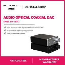 Load image into Gallery viewer, SMSL SD-793 II Audio Optical Coaxial PCM1793 DIR9001 DAC Built-in Headphone Amp - Hifi-express
