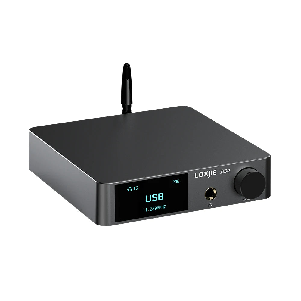 LOXJIE D30 2024 Desktop Digital MQA Audio DAC & Headphone Amplifier ES9039Q2M