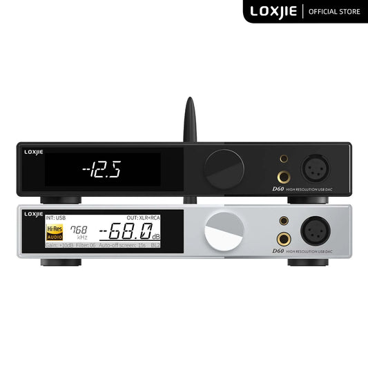 LOXJIE D60 Audio DAC & HP Amplifier ES9039MSPRO XU 316 DSD512 Bluetooth 5.1