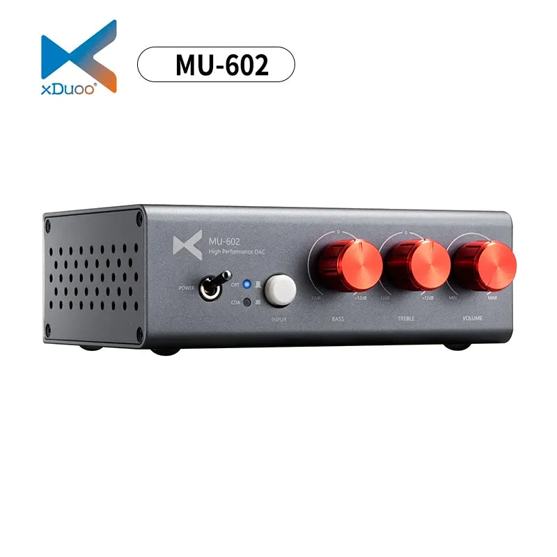 XDUOO MU-602 Decoder Spdif DAC Support 192kHz/24Bit Two RAC Output