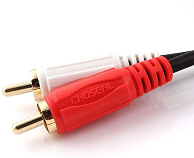 Choseal Q401 2-Male to 2-Male RCA Audio Cable - 1m - Hifi-express