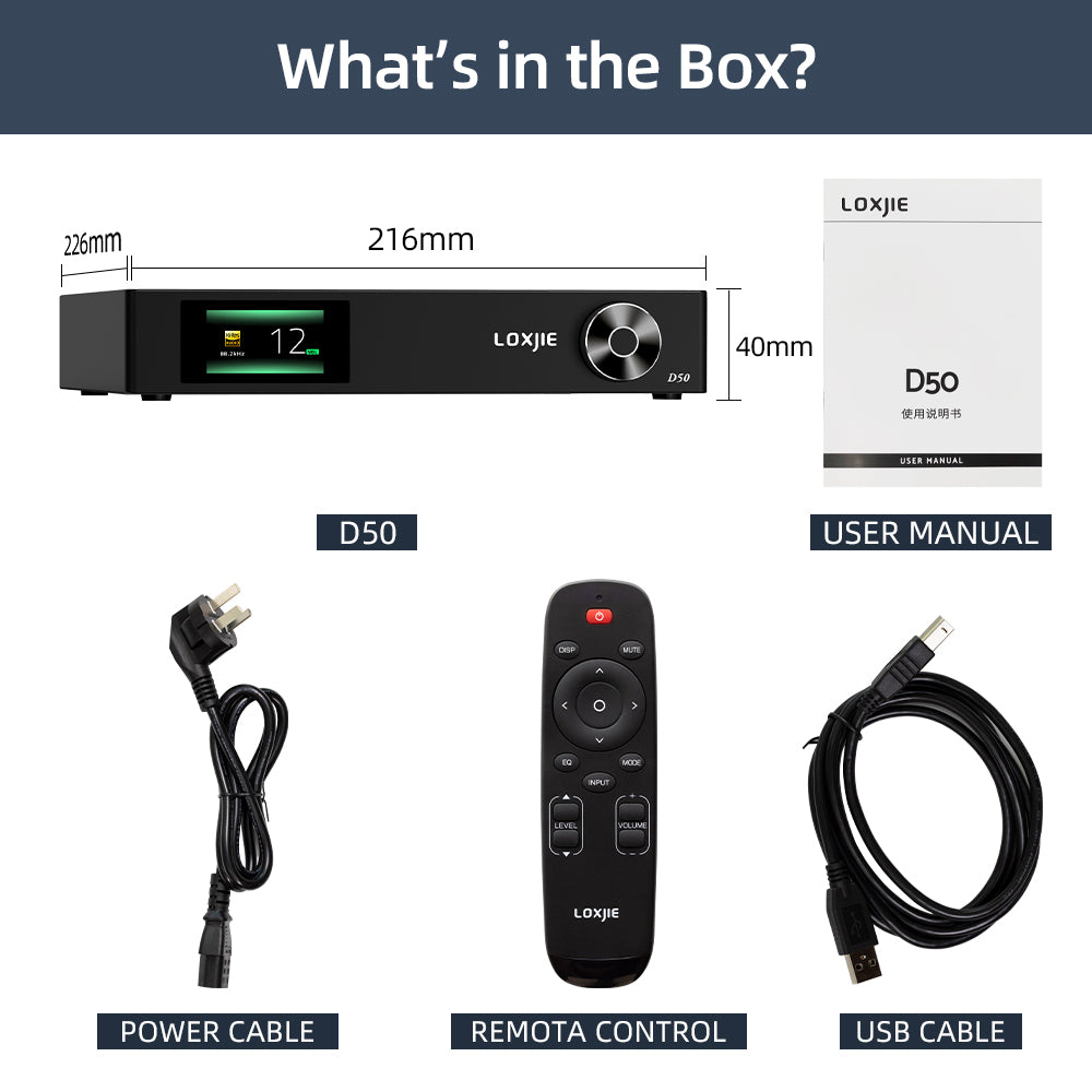 Loxjie D50 AK4499 MQA APT-X Bluetooth5.0 DAC - EU