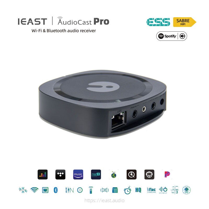 IEAST M50 AudioCast Pro ESS9023 Support Spotify Airplay DLNA 24bit/192kHz - Hifi-express