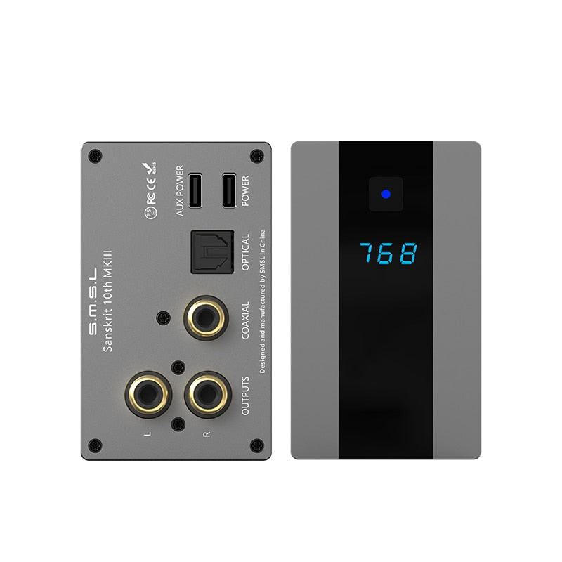 SMSL Sanskrit 10th SK10 MKIII Hifi Audio DAC Decoder XU-316 AK4493S DSD512  Coxial Optical USB 32bit 768kHz With Remote Control