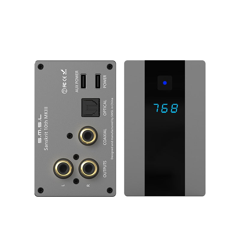 SMSL Sanskrit 10th SK10 MKIII Hifi Audio DAC Decoder XU-316 AK4493S DSD512 Coxial Optical USB 32bit 768kHz With Remote Control - Hifi-express