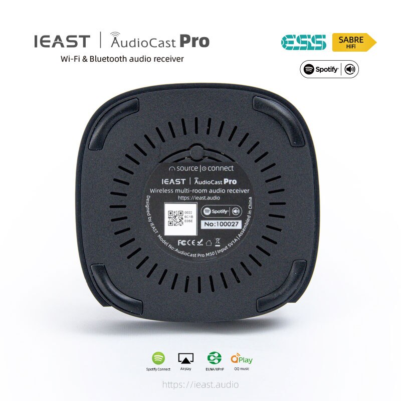 IEAST M50 AudioCast Pro ESS9023 Support Spotify Airplay DLNA 24bit/192kHz - Hifi-express