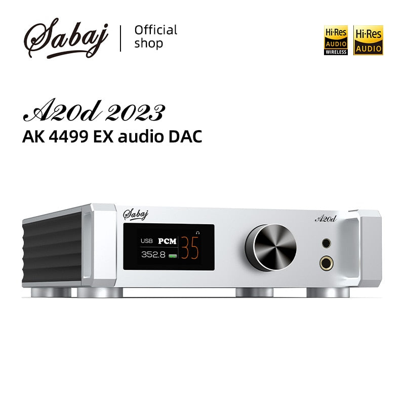 Sabaj A20d 2023 High Res USB Audio DAC & Headphone AMP AK4191+AK4499EX - Hifi-express