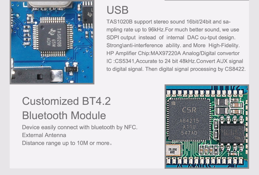 [Slightly defective Special offer]SMSL AD18 HI-FI Audio Stereo Amplifier with Bluetooth 4.2 for Speaker - Hifi-express