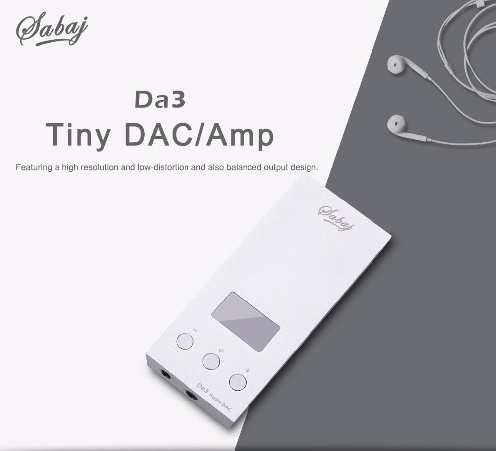 Sabaj Da3 Tiny DAC/Amplifier Hifi HI-Res Headphone Amplifier - Hifi-express