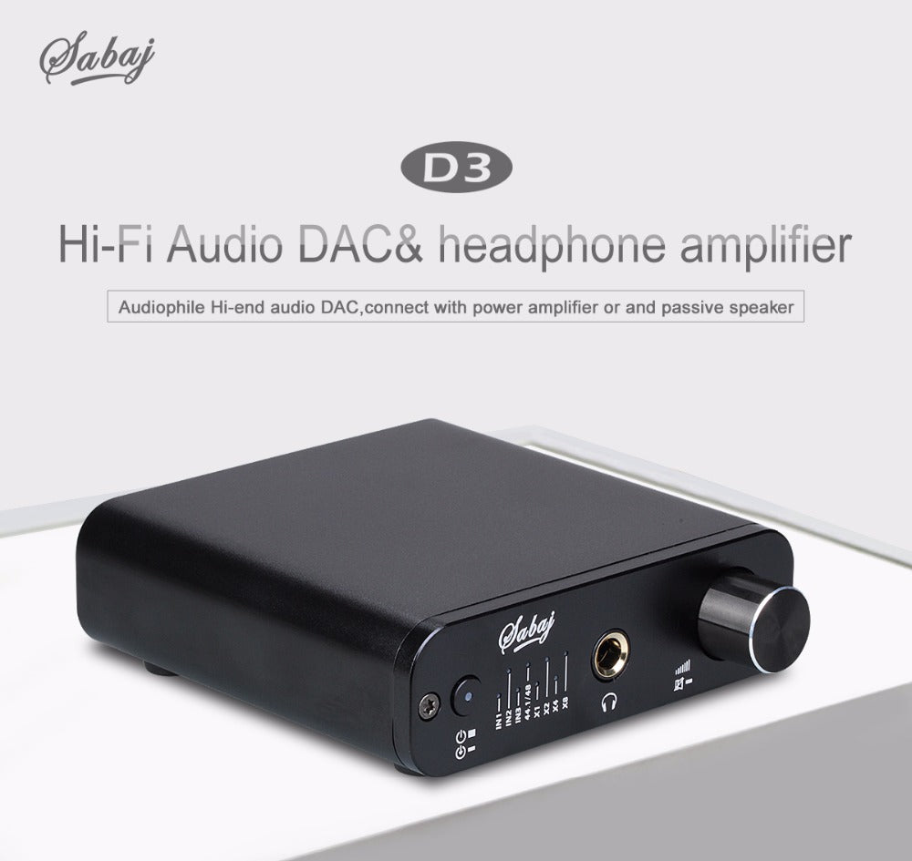 Sabaj D3 Audio DAC and Headphone Amplifier with 3.5mm Jack - Hifi-express