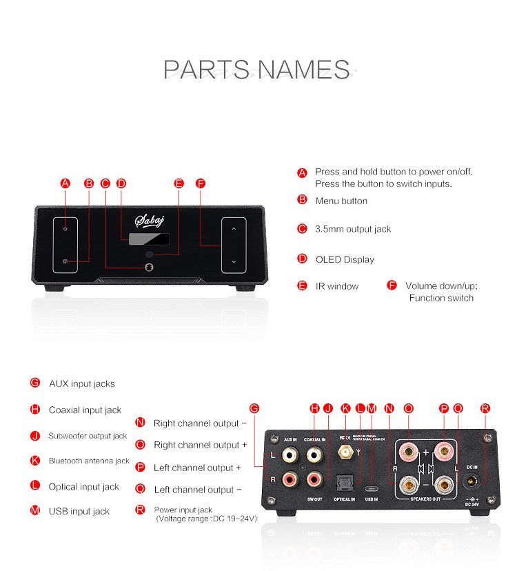 Sabaj A4 HIFI Class D Digital Amplifier Audio Stereo - Hifi-express